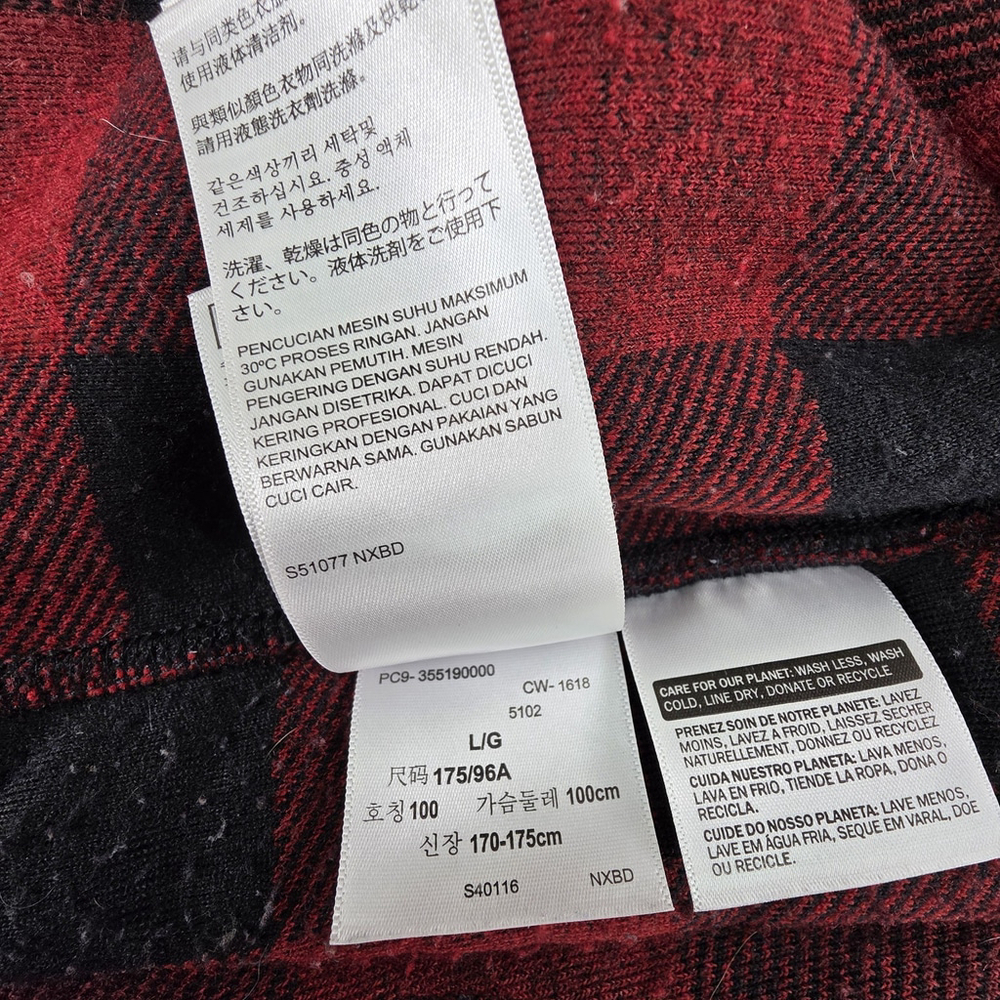 Levi’s Sherpa Trucker Jacket Men L Buffalo Plaid Ranch Americana Hunting - Picture 8 of 12